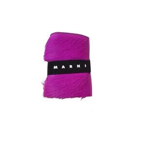 Marni Logo Strap Brushed Effect Wallet NWT